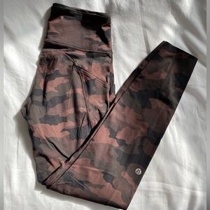 Lululemon Wunder Under Camo Leggings